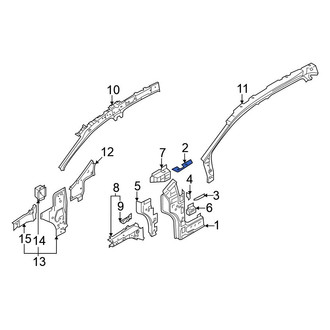 Volkswagen OE - Left Upper Body A-Pillar Insulator