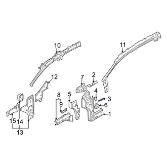 Volkswagen OE - Left Lower Body A-Pillar Insulator