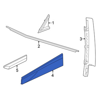Volkswagen OE - Front Right Upper Door Molding