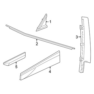 Volkswagen OE - Front Door - Exterior Trim