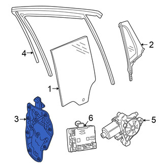Volkswagen OE - Rear Left Window Regulator