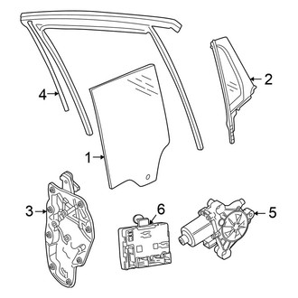 Volkswagen OE - Rear Door - Glass & Hardware