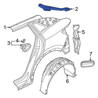 Volkswagen OE - Rear Left Quarter Panel Gutter