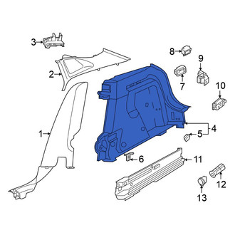 Volkswagen OE - Rear Left Interior Quarter Panel Trim Panel