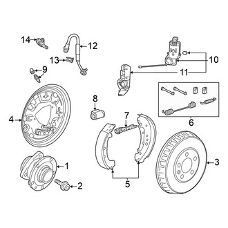 Volkswagen OE - Rear Suspension - Brake Components