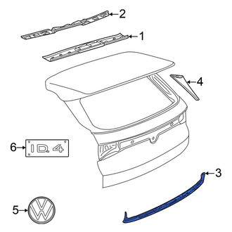 Volkswagen OE - Rear Lower Liftgate Trim
