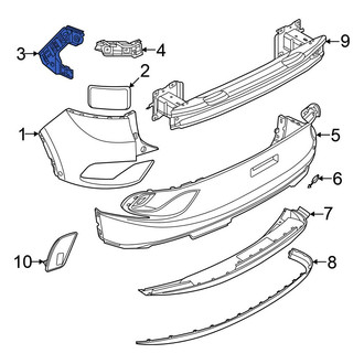 Volkswagen OE - Rear Right Bumper Cover Bracket