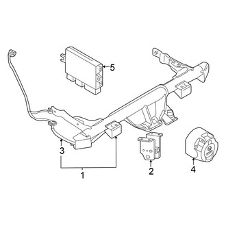 Volkswagen OE - Rear Bumper - Trailer Hitch Components