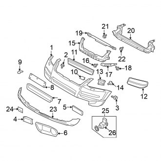 Volkswagen OE - Front Bumper - Bumper & Components (To 11/06)