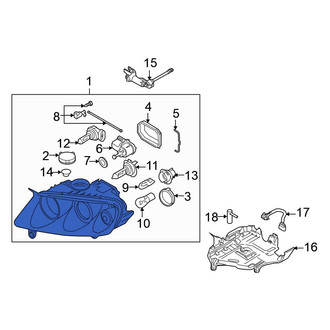 Volkswagen OE - Front Left Headlight Assembly