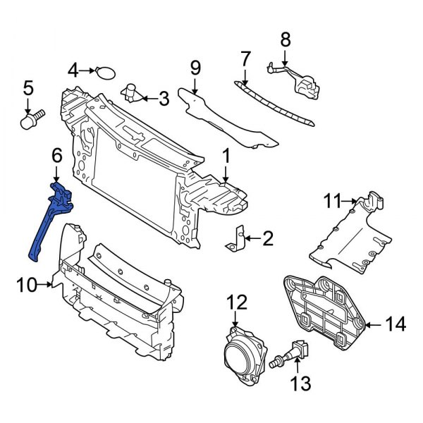 Hood Latch Support