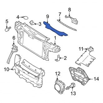 Volkswagen Touareg Radiator Support Covers — CARiD.com