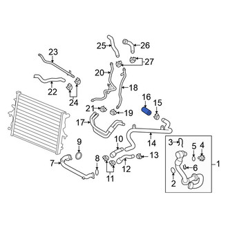 Volkswagen OE - Lower Radiator Coolant Hose