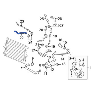 Volkswagen OE - Engine Coolant Overflow Hose
