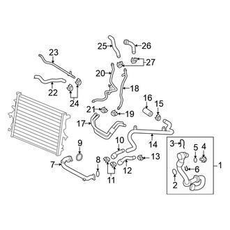 Volkswagen OE - Cooling - Hoses & Lines (Return, from 12/06), (4.2L)