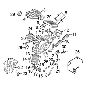Volkswagen OE - Air Conditioner & Heater - Evaporator & Heater Components (Rear)