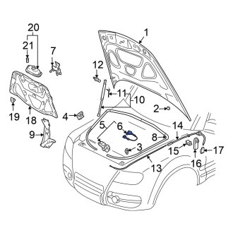 Volkswagen Touareg Hood Release Cables & Handles — CARiD.com