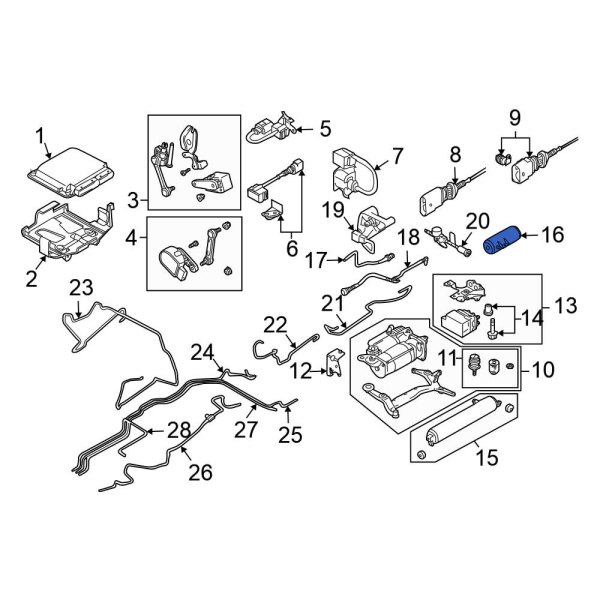 Suspension Self-Leveling Unit Accumulator