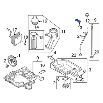 Volkswagen OE - Engine Oil Filter Adapter Gasket