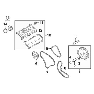 Volkswagen OE - Engine / Transaxle - Valve & Timing Covers (From 12/06), (4.2L)