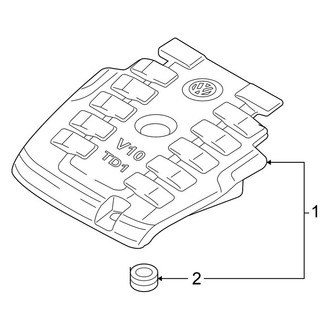 Volkswagen OE - Engine / Transaxle - Engine Appearance Cover (4.9L)