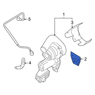 Volkswagen OE - Center Catalytic Converter Gasket