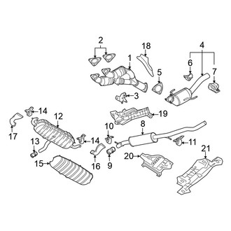 Volkswagen OE - Exhaust System - Exhaust Components (3.2L)