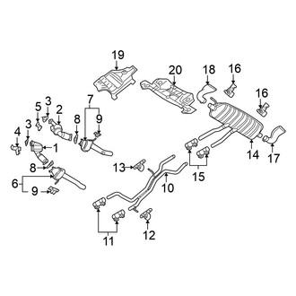 Volkswagen OE - Exhaust System - Exhaust Components (4.9L)