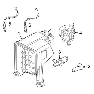 Volkswagen OE - Emission System - Emission Components (Base 3.6L)