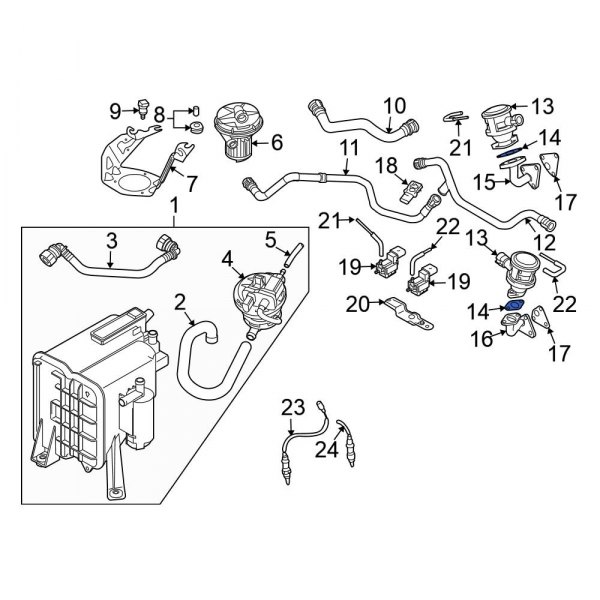 Secondary Air Injection Control Valve Gasket
