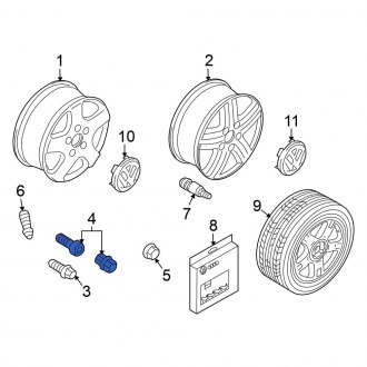 Volkswagen Touareg OEM Wheels & Tires | Lug Nuts, TPMS Sensors — CARiD.com
