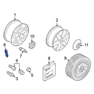 Volkswagen OE - Tire Valve Stem