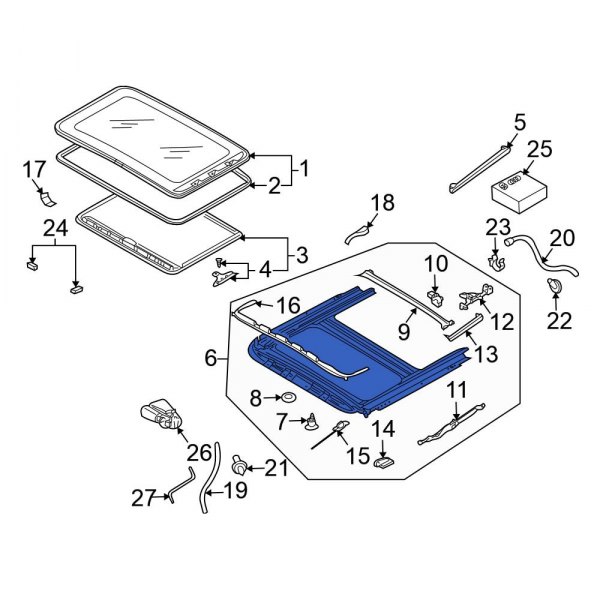 Sunroof Frame