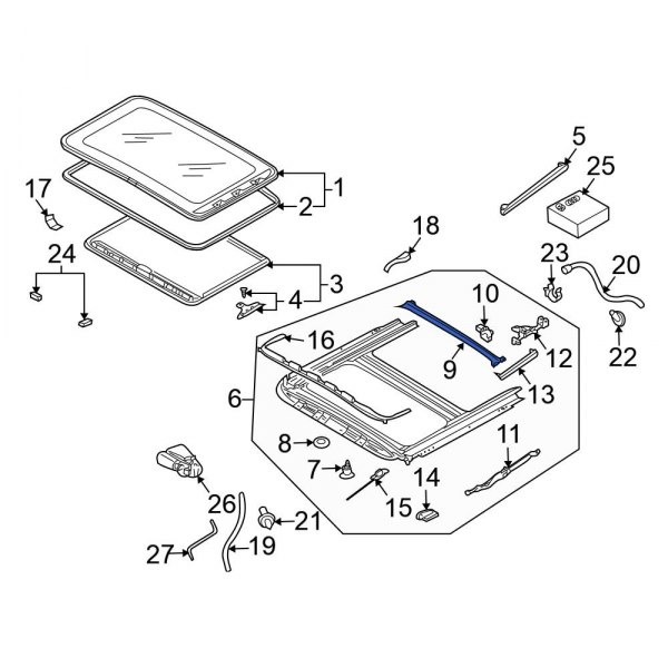 Sunroof Drip Rail