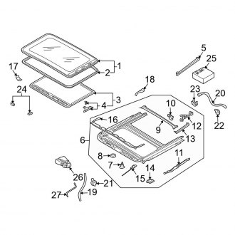 Volkswagen OE - Roof - Sunroof