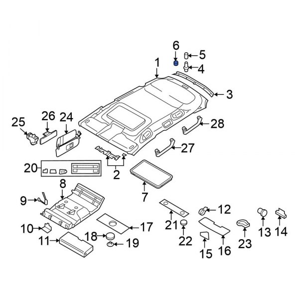 Roof Opening Trim Clip