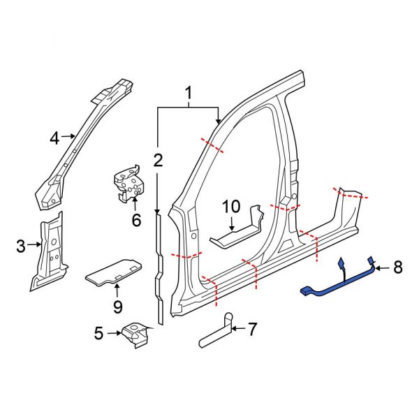 Body B-Pillar Baffle Plate