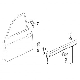 Volkswagen OE - Front Door - Exterior Trim