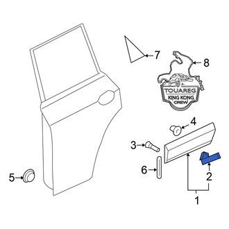 Volkswagen OE - Front Door Molding Clip