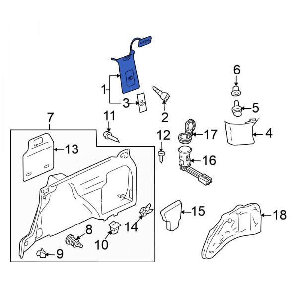 Body C-Pillar Trim Panel