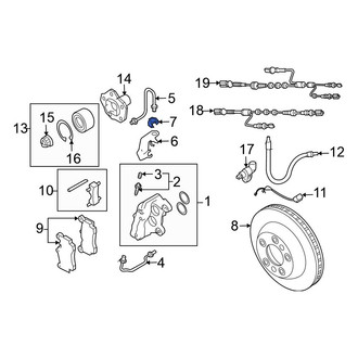 Volkswagen OE - Rear Brake Hydraulic Line Bracket