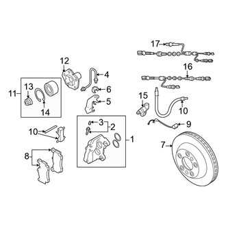 Volkswagen OE - Rear Suspension - Brake Components (358 x 28 mm)