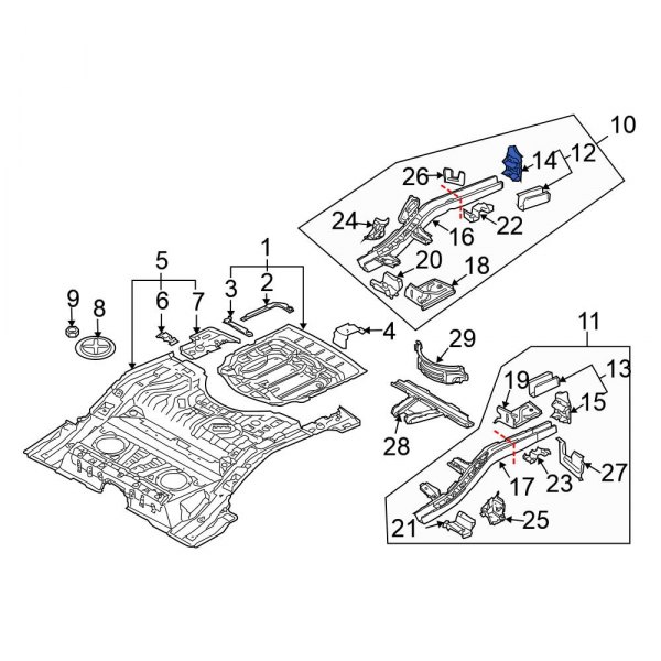 Bumper Impact Bar Bracket