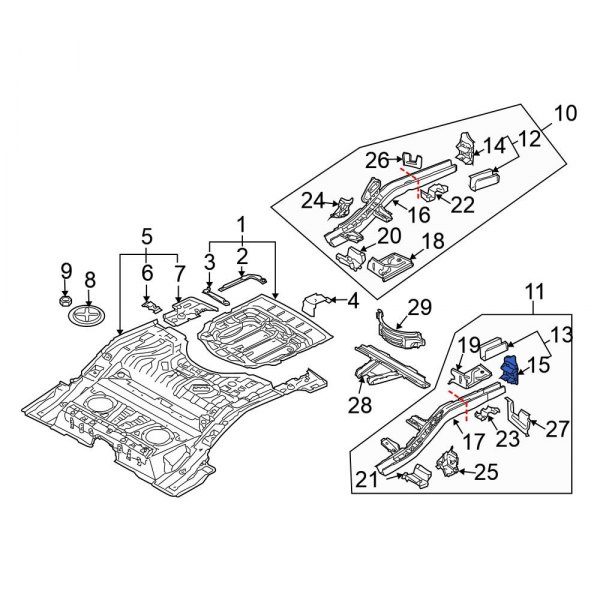 Bumper Impact Bar Bracket