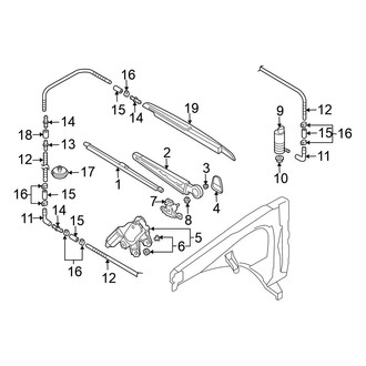 Volkswagen OE - Lift Gate - Rear Wiper Components (TDI / V6 / V8)