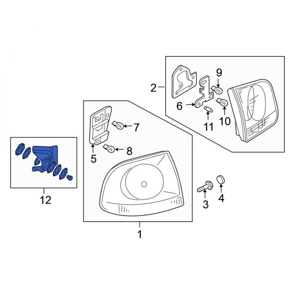 Tail Light Assembly Hardware Kit