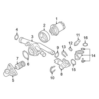 Volkswagen OE - Cooling - Water Pump (Main)