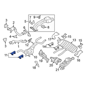 Volkswagen OE - Rear Exhaust Muffler Clamp