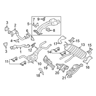 Volkswagen OE - Exhaust System - Exhaust Components