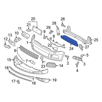 Volkswagen OE - Rear Bumper Impact Absorber